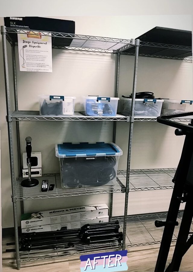 ᑕᗩᖇᖇIE ᗷᖇOᗯᑎ (@mrsbrown_music) on Twitter photo Spent a few hours this morning <a href="/CRECoyotes/">Canyon Ranch Elementary</a> organizing, labeling, and doing inventory of our stage equipment. It feels so nice to have everything in its place and all those boxes out! #organization #storage #cremusic Spent a few hours this morning <a href="/CRECoyotes/">Canyon Ranch Elementary</a> organizing, labeling, and doing inventory of our stage equipment. It feels so nice to have everything in its place and all those boxes out! #organization #storage #cremusic