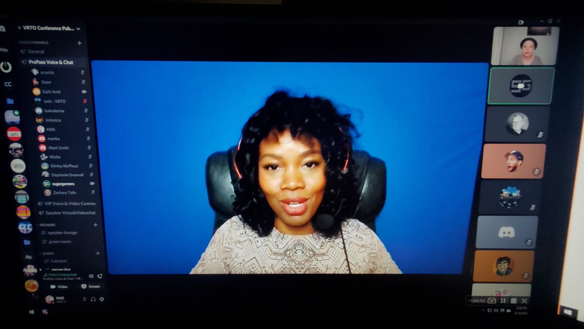 VRToronto's tweet photo. Next we host a conversation between Keisha Howard @sugargamer and @galitariel about Breaking the Mould - solving hard problems with tech and gaming.
Keisha has spent 11 years running an organization that gives a place for everyone in gaming
#vrtoronto #vrto #vr #tech #vrto2020 https://t.co/YU6HLLI2J1