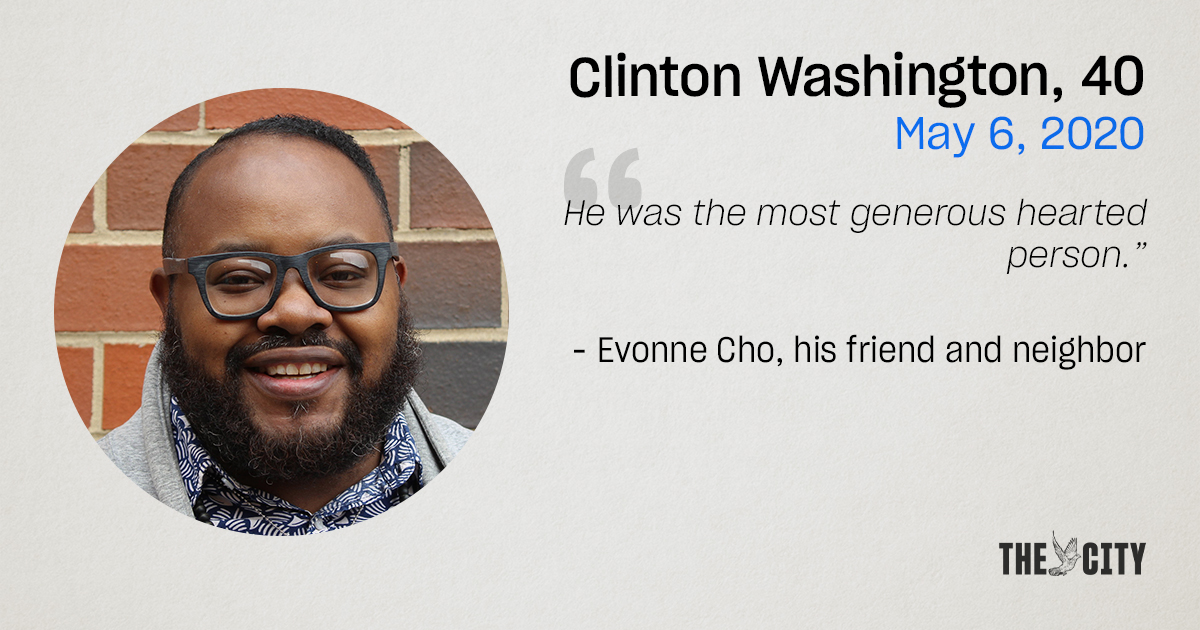 11/ As a client advocate for the Bronx Freedom Fund, Clinton Washington worked with clients awaiting trial. He was generous and had a passion for social justice, colleagues said.Read more:  https://buff.ly/37BjvHF 