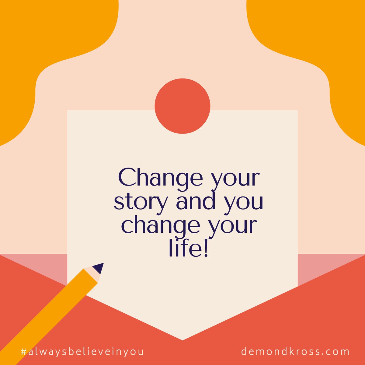 demondkross's tweet photo. How many of our "problems" are really problems? What constitutes a problem usually boils down to the story we attach to a situation? What story have you been telling yourself to justify your lack of growth?
#changeyourstory #writeanewstory #writeanewchapter #alwaysbelieveinyou https://t.co/cqFhQmTXqR