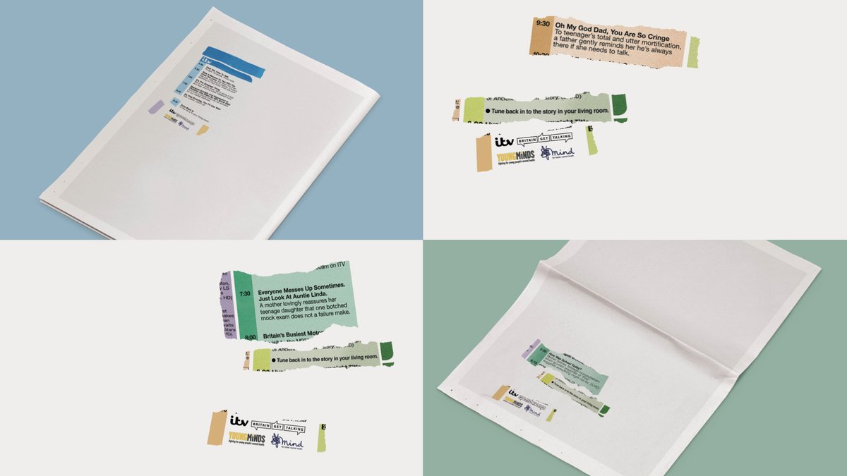 uncommon_studio's tweet photo. .@ITV #BritainGetTalking print work picks up 3 Golds at #CreativeCircle2020. Best Art Direction, Best Design and Best Press Campaign for Positive Change. CHUFFED. https://t.co/brwleuGpqa