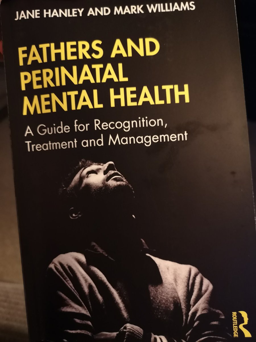 International Father's Mental Health Day on Monday! So my new book has come right on time! It's a very interesting read! Thank you @MarkWilliamsFMH for the insight. A great resource for my perinatal essay. #HowAreYouDad