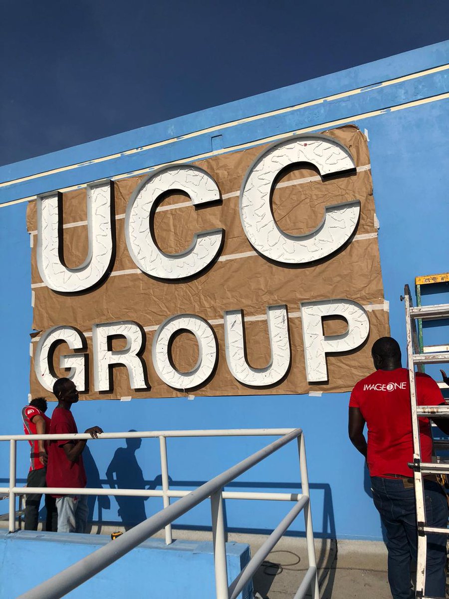 Visible day or night channel letters are great for any business. Just ask @uccjamaica #imageoneja #makestatement #brandedfurniture #corporatebranding #brandsupport #litsignage #signage #illuminatedsign #channelletter #uccgroup