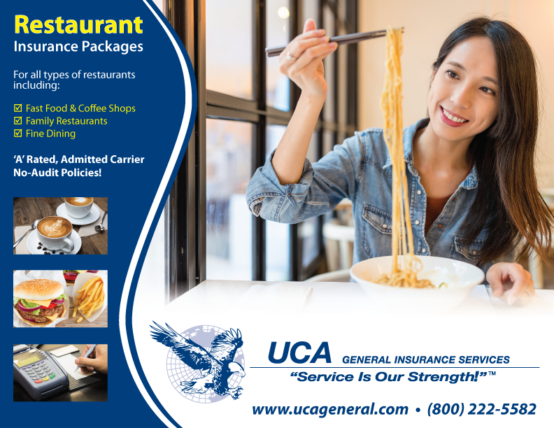uca_general's tweet image. As more and more restaurants are #openforbusiness make sure your clients have the coverage they need! UCA Packages are 'A' Rated, Admitted and have NO-Audits! #restaurants #insurancepackage #commercialinsurance #smallbusiness #generalagent #insurancenews