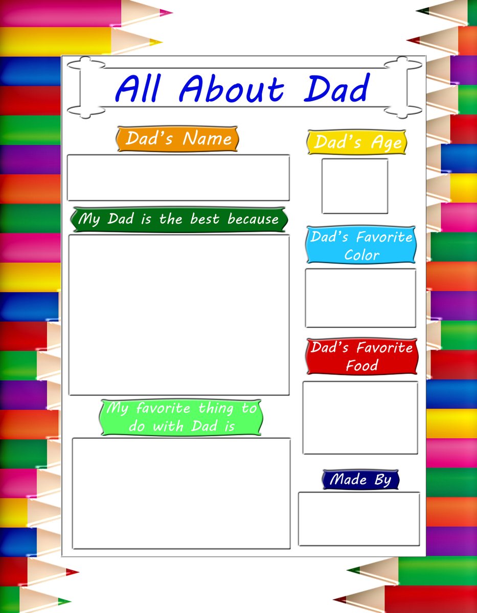 ClickableP's tweet image. NEW ITEM ALERT!! 🚨
An All About Dad Printable was just added to the shop! A perfect activity to do together with dad on Father&apos;s Day (or any day)! 💌

Shop this Printable here: etsy.com/listing/826417…

Shop Father&apos;s Day cards here: etsy.com/shop/Clickable…