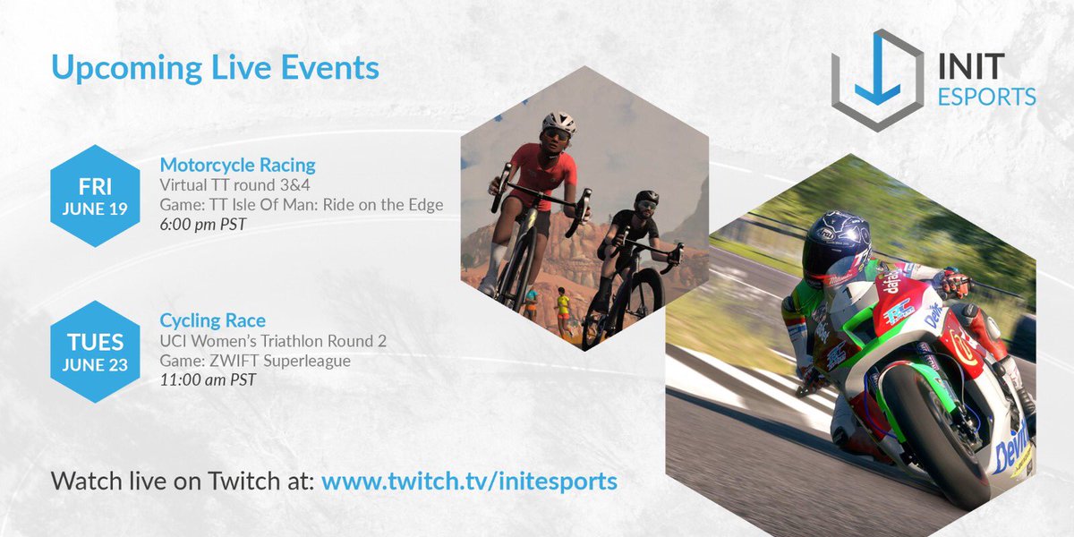 init_esports's tweet photo. After our first 2 successful streams, we are at it again!
Follow us on Twitch to receive schedule updates https://t.co/vGN6kGfNxx
Next up is Episode 2 of the Virtual TT, Rounds 3&4!
#initesports #esports #twitch #virtualtt https://t.co/kmkWAGeDxn