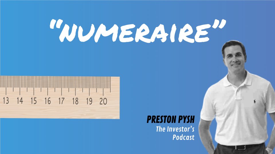 10/ Bitcoin as the numeraire- the global base unit of account. 'It's a whole different discount rate trying to outpace a deflationary currency... few understand that today, but they will learn...either through experience or by following the right people.'- @PrestonPysh