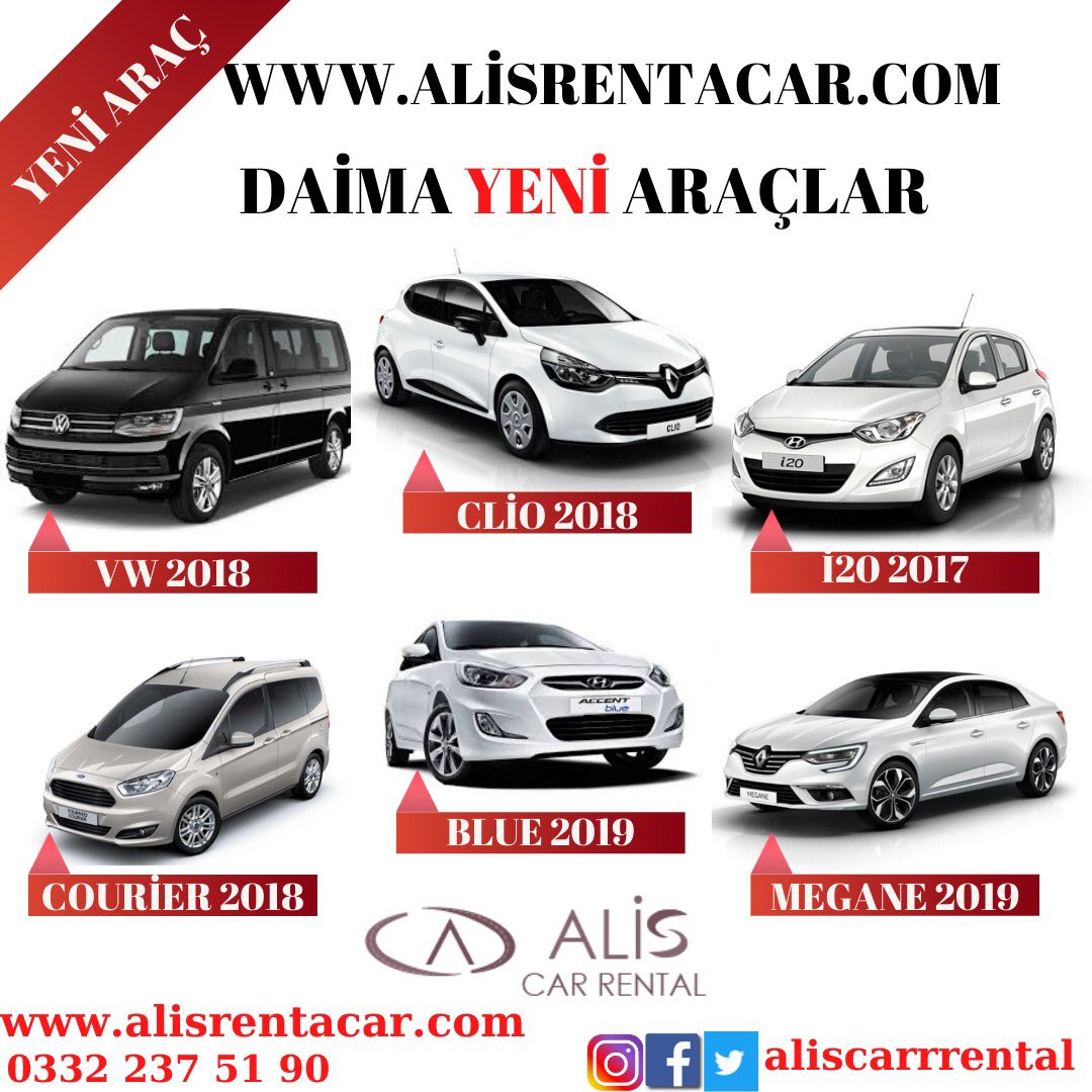 Daima Yeni Araçlar.!

Kolay, hızlı, ekonomik araç kiralama servisi

Havalimanı, Tren Garı, Otogar Ekonomik Orta ve Lüks araçlarımız ile sizlere güvenilir Konya içi ve Dışı Araç Kiralama hizmeti veriyoruz.. 📞 0332 237 51 90
🌍 alisrentacar.com
📩alisotokiralama@hotmail.com