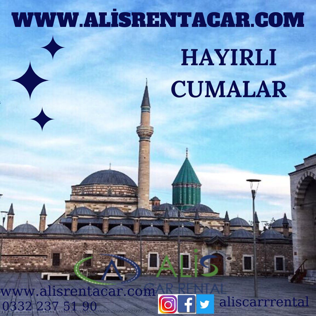 Hayırlı Cumalar 🌹
_________________

Kolay, hızlı, ekonomik araç kiralama servisi

📞0332 237 51 90
🔗alisrentacar.com
📩alisotokiralama@hotmail.com
____________________________
Nalçacı Cad. Feritpaşa Mah. No:63/F
Selçuklu / Konya