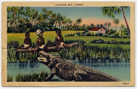 Before you get all outraged about University of Florida banning the “Gator Bait” chant and signage, just know where it came from.

The fact that people don’t know things like this is what’s wrong with “American History”. It paints a watered down/palatable version.