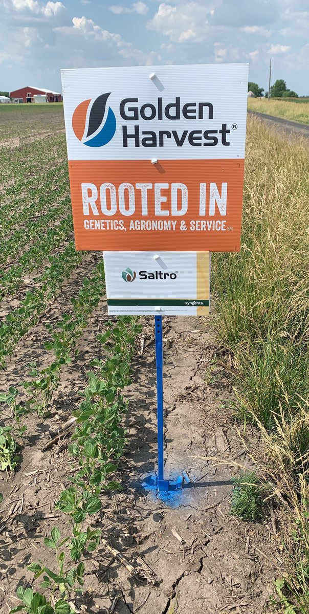 <a href="/SyngentaUS/">Syngenta US</a> Saltro showing a huge advantage against the competitor in this field so we had to throw up a sign 😎