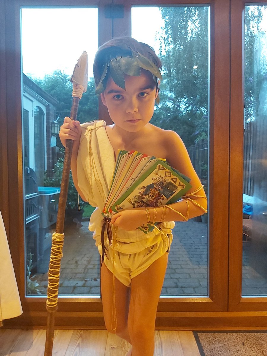 LisaRea53513150's tweet photo. Louis aka Hermes has had lots of fun with the Greek gods topic this half term @MillfieldHT https://t.co/8VzBPN2min