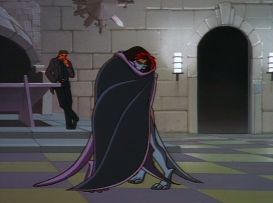 Xanatos in the background:  gargoyle hugs must be great because they have a built-in blankie