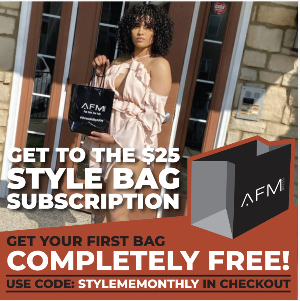 afmthreads's tweet photo. For a limited time we are giving back $25 if you subscribe to our monthly subscription! Subscribe now and use code: "stylememonthly". Visit https://t.co/4WotBoGWpp https://t.co/YV6YwxWnMC