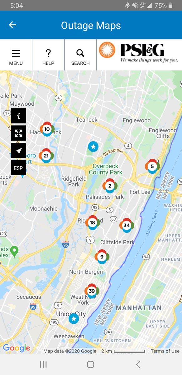 Mikhail Volskiy On Twitter Power Outage In Bergen And Hudson Counties Pseg