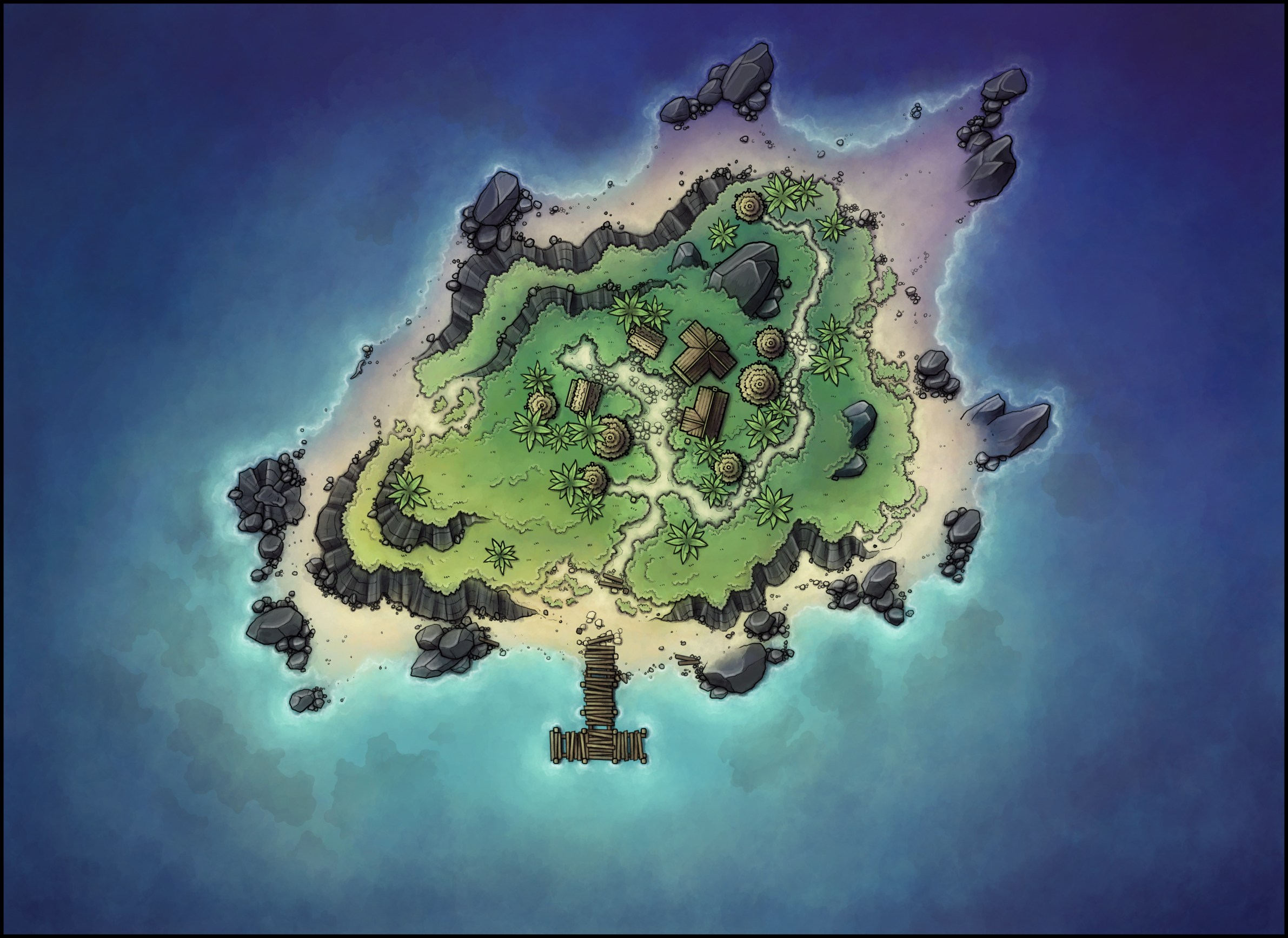 Карта острова ДНД