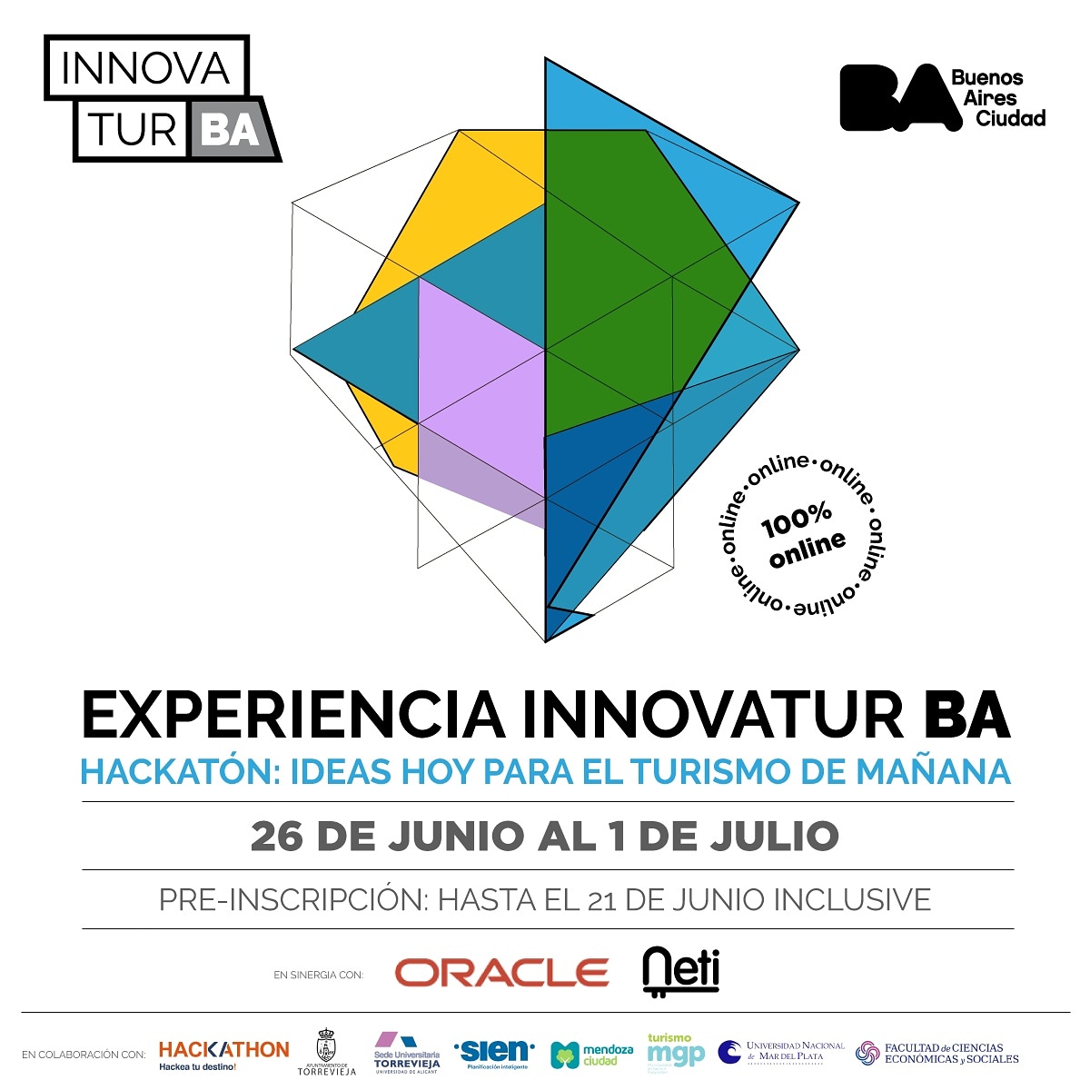Netimaker's tweet image. ¡💡Sumate al Hackatón InnovaTurBA💡!   IDEAS DE HOY PARA EL TURISMO DE MAÑANA
¡Para más información, te invitamos a ingresar en al siguiente link!

bit.ly/2AL7QtN 
@EnTurBA
@Netimaker
@maraprovenzano
@OracleLatam @nestorcamilo