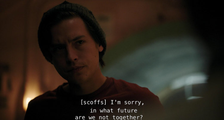 (3) Jughead constantly mentions throughout show that he sees no future were hes not with Betty