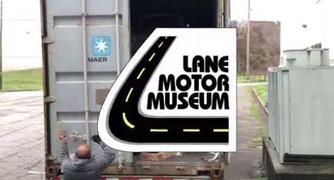cms_mag's tweet photo. Have you ever watched an unboxing video on YouTube? This video from the Lane Motor Museum is kind of like that, but with a shipping container full of unusual cars from Europe. Watch it here: https://t.co/zwFjLD5dGu https://t.co/ncSsQXSQDH
