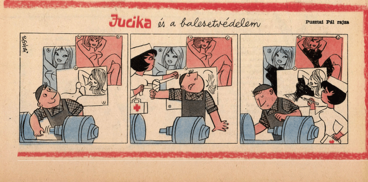 JucikaInOrder's tweet photo. 314. Jucika And Safety.
Published on Ludas Matyi on the week of April 22nd-28th, 1963.
#jucika #jucikainorder #jucikachronological
#LudasMatyi #April #April1963 #Pusztai #PusztaiPál #PálPusztai https://t.co/fgzPfbjEXs