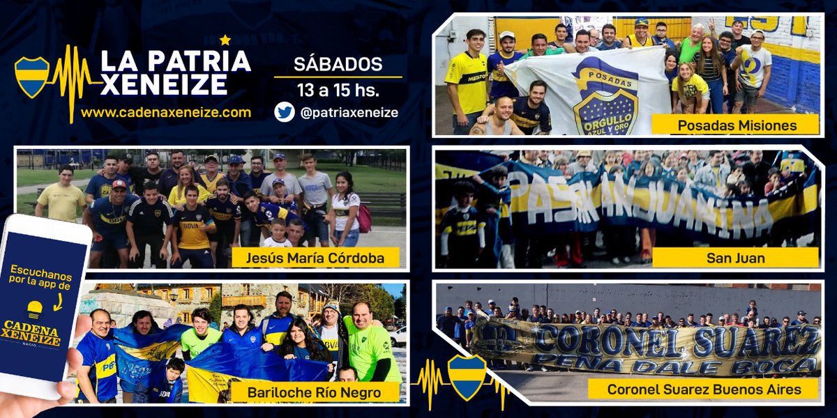 PatriaXeneize's tweet photo. Este finde se viene el sexto programa por @Cadena_Xeneize https://t.co/XEOaTOecXB