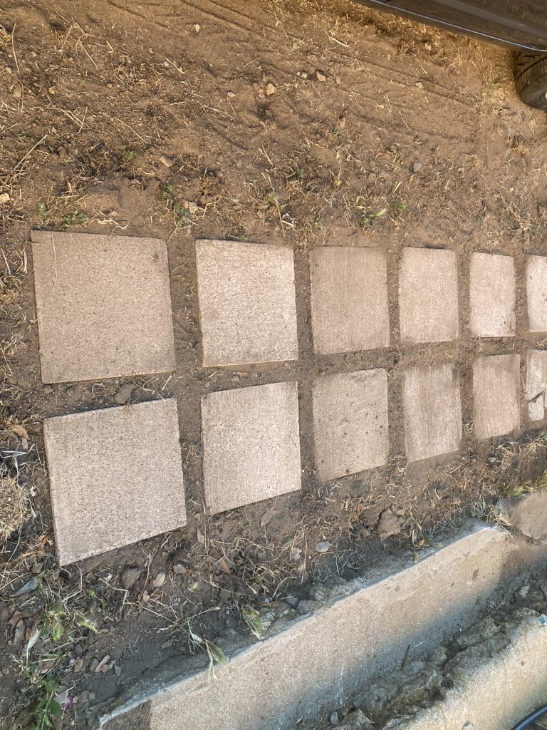 RealAustinToach's tweet image. Working on the new stone path when I hit a little...problem. Then my solution!