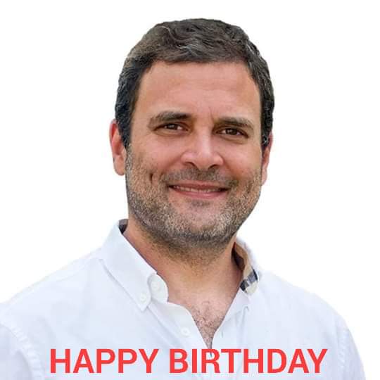 Happy birthday to our Beloved leader Rahul Gandhi gi 