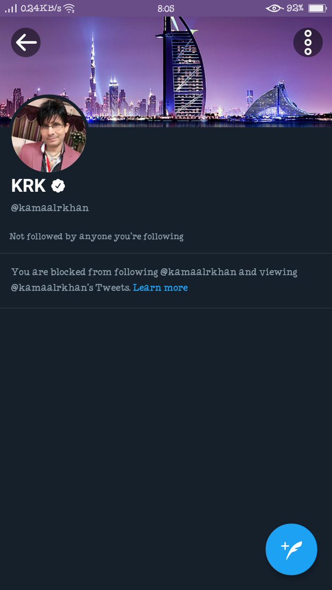 beingAtulVerma's tweet photo. @DollyBindra @rajes_ali @kamaalrkhan @TwitterSupport @Twitter @premiumbusiness @TwitterRetweets Fattu hein Sala #krk https://t.co/dYwMqHyV0y