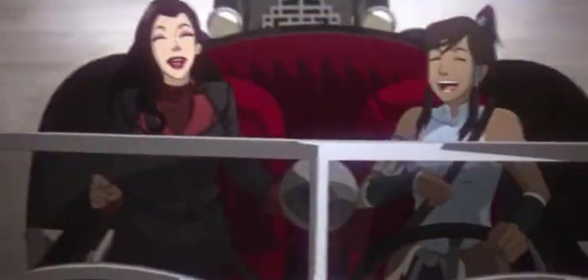 Korrasami from legend of Korra, I love seeing two bad bitches together 