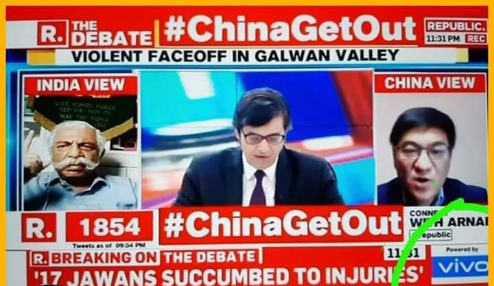  #YeBhaaratKePatrakaarYet another  #ChinaGetOut shouting fest.But this one is a once in a lifetime affair because, well, it is sponsored by Vivo - a Chinese company!