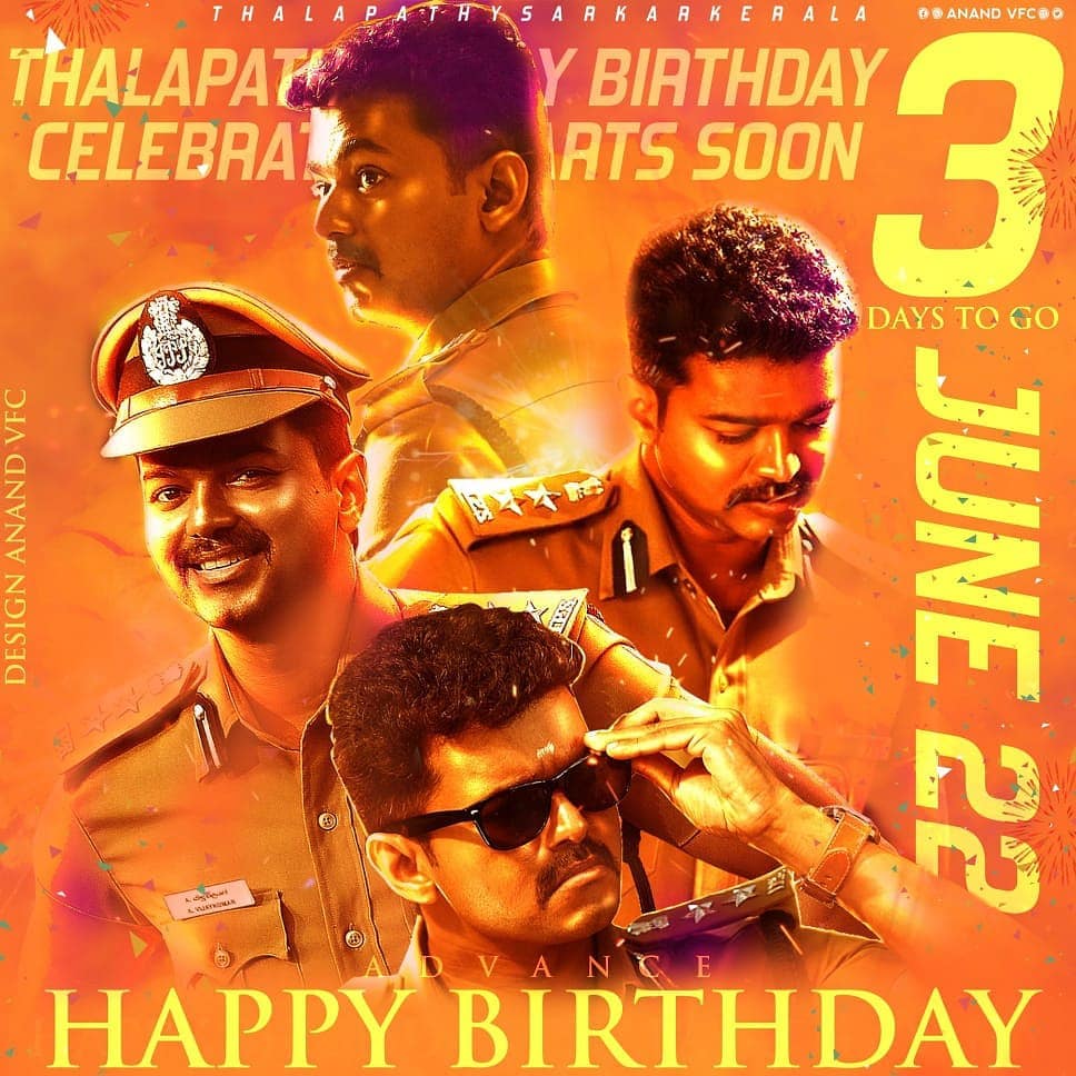 OMPrakash_Vfc's tweet photo. #03Days To Go For #ThalapathyVijay Birthday...!!! 🖤😍
Advance Happy Birthday @actorvijay #Thalaivaa❤️
#Master https://t.co/bEAzEV6hdS