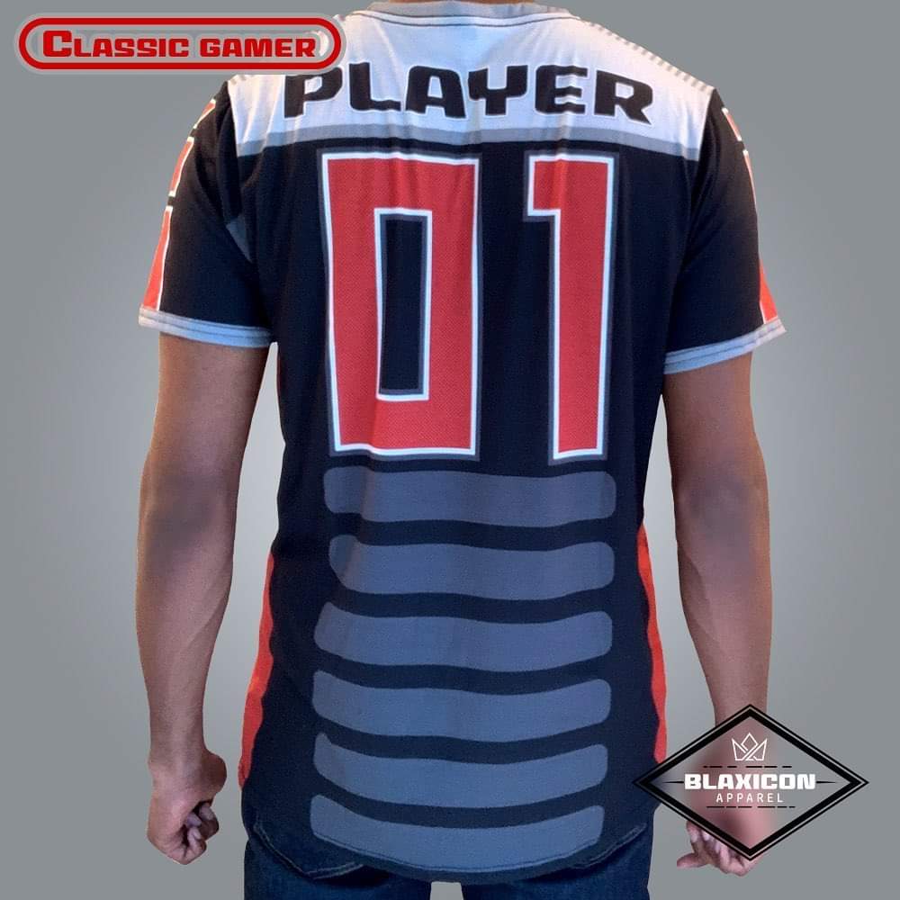 Blaxiconapparel's tweet photo. Our “Classic Gamer” jersey is inspired by the colors and detail of the first NES console.  Available for up to 4 players in 20+ colors, equip the whole squad!
Model: @ladyleafaye 

Available NOW: https://t.co/97XXYPfPJo

#blaxicon #blaxiconapparel #NES #classicgamer @UrbanShogun https://t.co/iJHj53yS4b