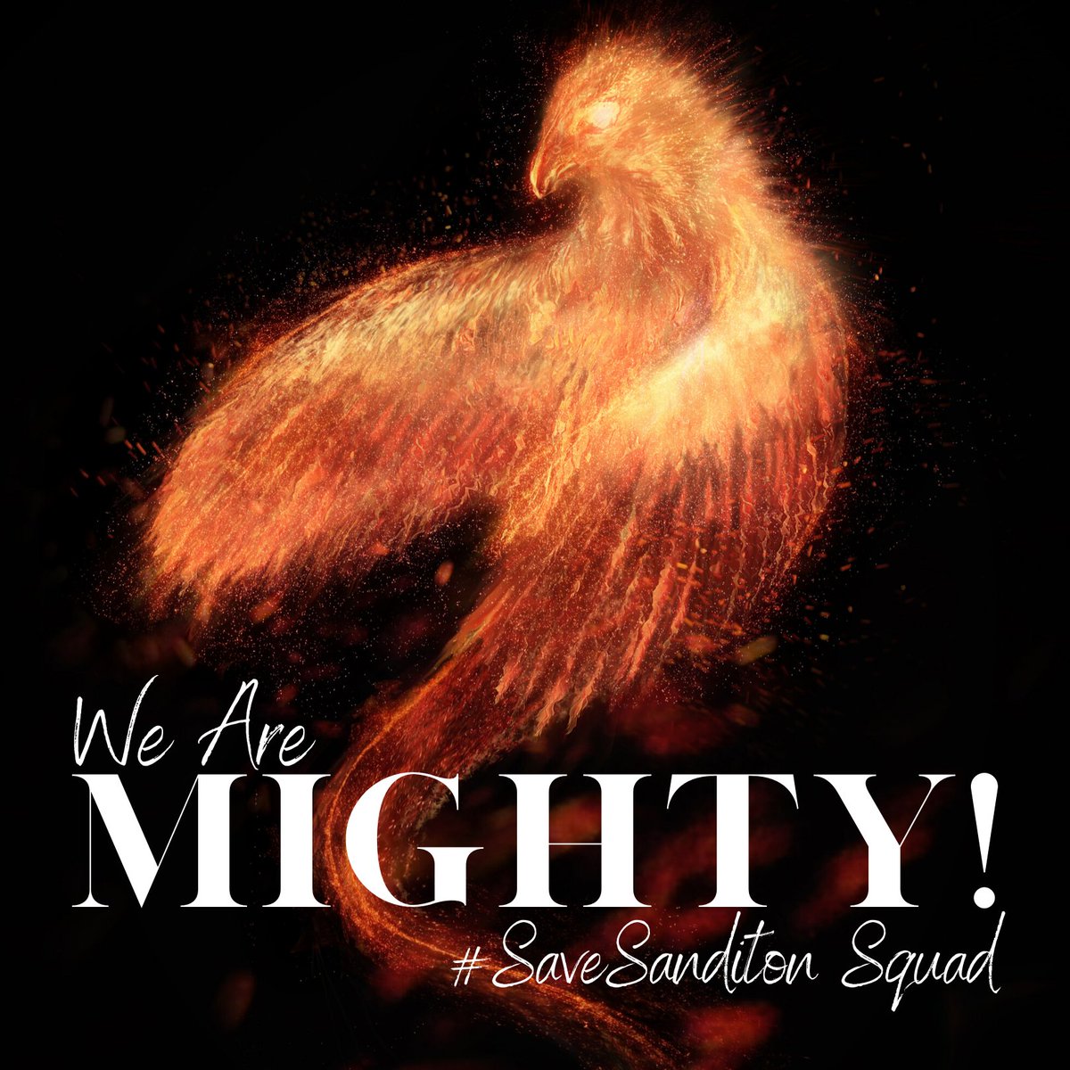 We WILL rise from the Ashes. We are like a Phoenix. Don't EVER count us out! Join us! @PBS  @masterpiecepbs  @PrimeVideo  @primevideouk  @Sanditon  @wgbh  #Sanditon  #SaveSanditon  #SanditonPBS