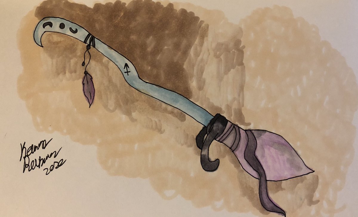 LittleFaeLight's tweet photo. Watching Harry Potter and Halloween town, decided to design myself a broom
.
.
.
#witch #broom #flyingbroom #ink #color #sketch #drawing #wizard https://t.co/yl1extlSzG