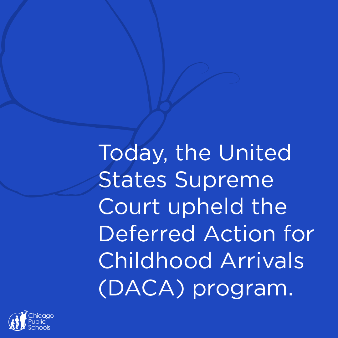 ChiPubSchools's tweet photo. We stand with our DACAmented students and families and believe everyone deserves to feel welcome, safe, and valued in our community. https://t.co/qUlHa6B1sc