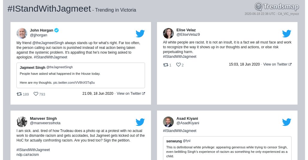 #istandwithjagmeet is now trending in #Victoria

trendsmap.com/r/CA_VIC_nryxzz