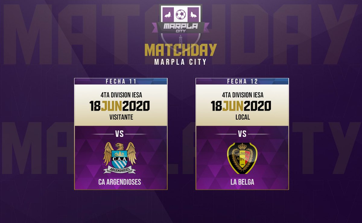 MarplaF's tweet image. ¡HOY JUEGA #MARPLA!

Partidos fundamentales para revertir lo sucedido en la fecha pasada. Vamos con todo Marpla! 💜🤍💜