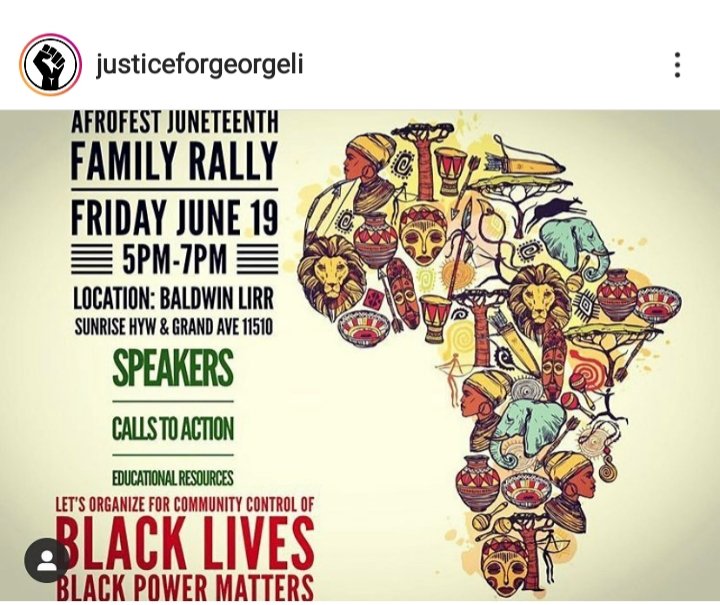 EpicProsaic's tweet photo. More Long Island Protests planned for
Friday June 19
JUNETEENTH
Check this entire thread for more protests in the tri-state area
Thanks Instagram @ justiceforgeorgeli
#BlackLivesMatter
#LongIsland #LongIslandProtests #LIProtest #BLM
#Juneteenth https://t.co/mnOnOweXi2