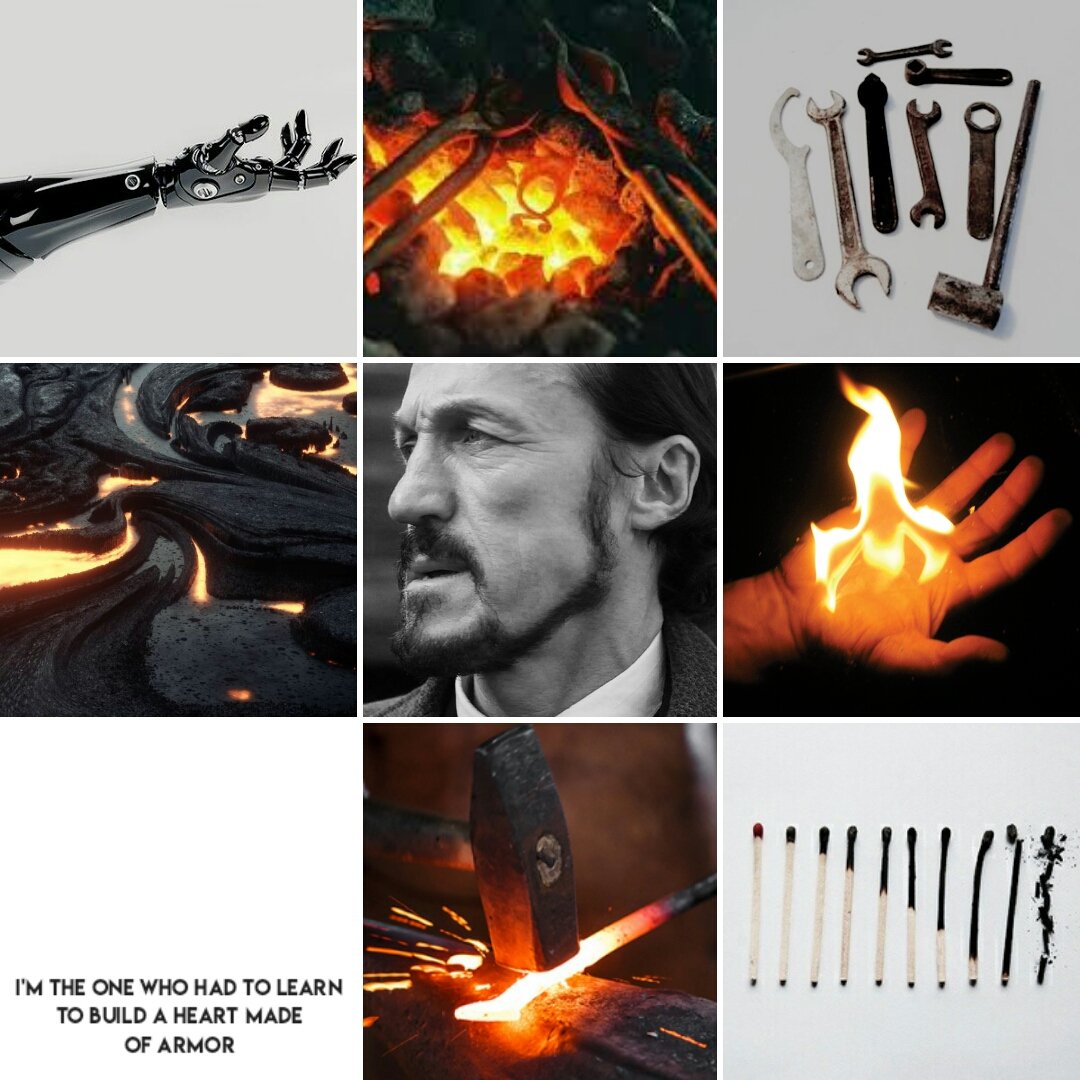 【 Ἥφαιστος 】

┣ God of fire, forge, blacksmithing, craftings, metallurgy, metals, sculptors
┣ ❝𝖨𝗇 𝖺 𝗐𝗈𝗋𝗅𝖽 𝗈𝖿 𝖻𝖾𝖺𝗎𝗍𝗒, 𝖻𝖾𝗂𝗇𝗀 𝗎𝗀𝗅𝗒 𝗂𝗌 𝖺 𝗌𝗂𝗇❞

┣ Own interpretation of Character
┣ RP Guidelines : see below
┣ By : #Cainette

┣ RT, pls