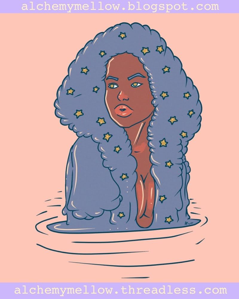 aidadaism's tweet photo. Aquarius.
...
A portion of all sales of this artwork is donated to Black Lives Matter &amp; The Bail Project.
...
Use this code to enjoy free shipping: FREESHIP620ffe103
...
#supportblm #supportblacklovesmatter #aquarius #poc #womenofcolor #blackartist #queerblackartist #aidadaism https://t.co/gVRUmvwf8b