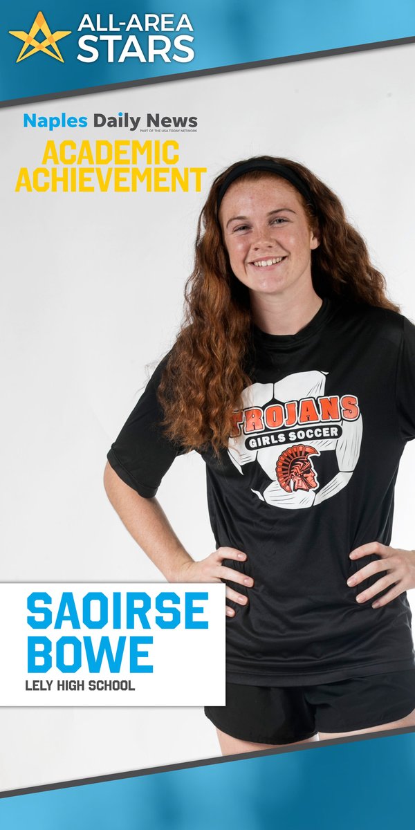 NDN_PrepZone's tweet photo. The 2019-20 Naples Daily News Academic Athlete of the Year is Saoirse Bowe from @WeAreLely! #AllAreaStars #HighSchoolSportsAwards @CoachMotes https://t.co/tgk9QWx6W7