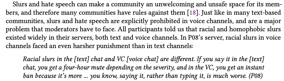 One more negative impact of voice tweets: racist speech and similar can just be psychologically worse to hear said than to see in text. This was a finding in our study about discord moderation.  https://aaronjiang.me/assets/bibliography/pdf/cscw2019-discord.pdf