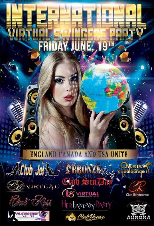 Clubjoi's tweet photo. International Virtual Party
Clubs Unite from England, Canada and the USA for 1 MASSIVE Event.
#ClubJoi, #SwingClubs, #Swingers, #SwingLifestyle, #CouplesParty, #SexyParty, #SwingersClub, #ClubLife, #SwingersParty, #ClubLifestyle, #LASwingers, #HotWife, #VirtualEvents https://t.co/5DraaXJfYB