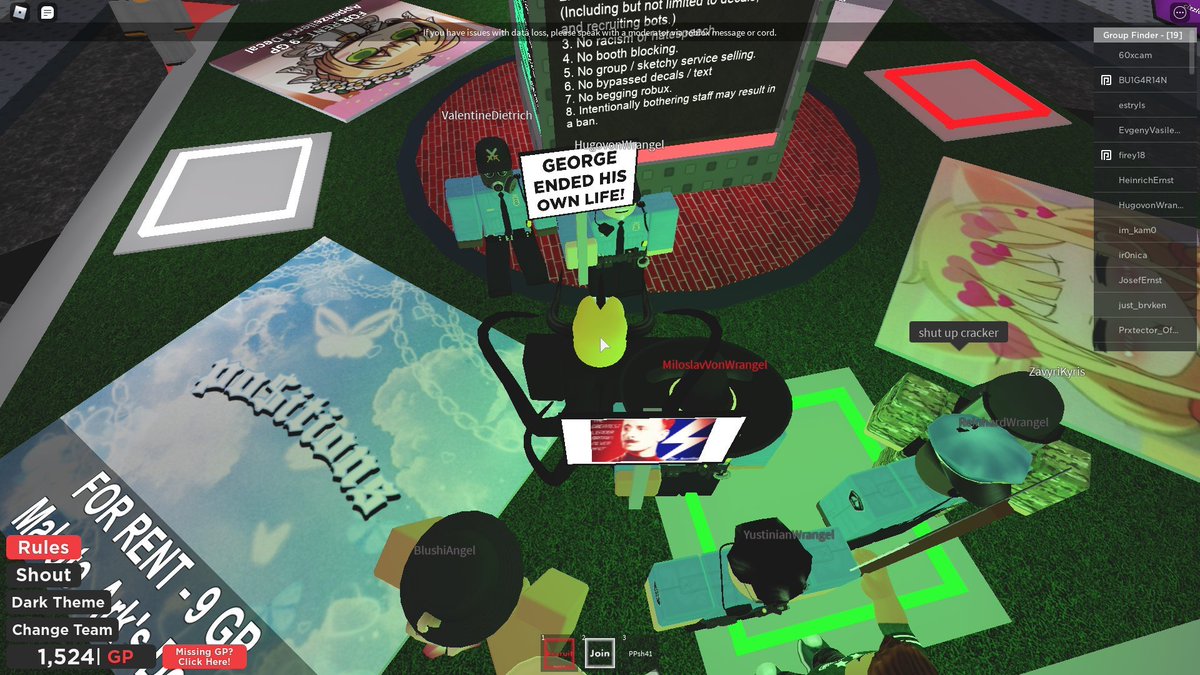 Merilaux Freemohawk On Twitter Tw Racism Homophobia Nazis Etc Hey So There S This Roblox Place Called Group Recruiting Plaza Which I Used To Use To Advertise My Group But As Of Now - group recruiting plaza decal roblox