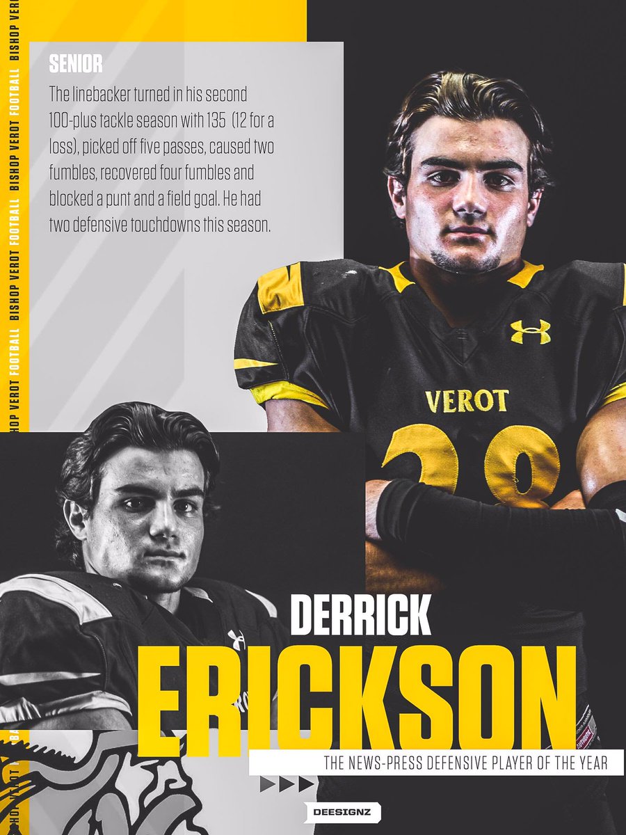 BishopVerotFB's tweet photo. Our very own DPOY! 🐐 #BishopVerotFootball #RaiseTheStandard https://t.co/fdOXhYYv1g