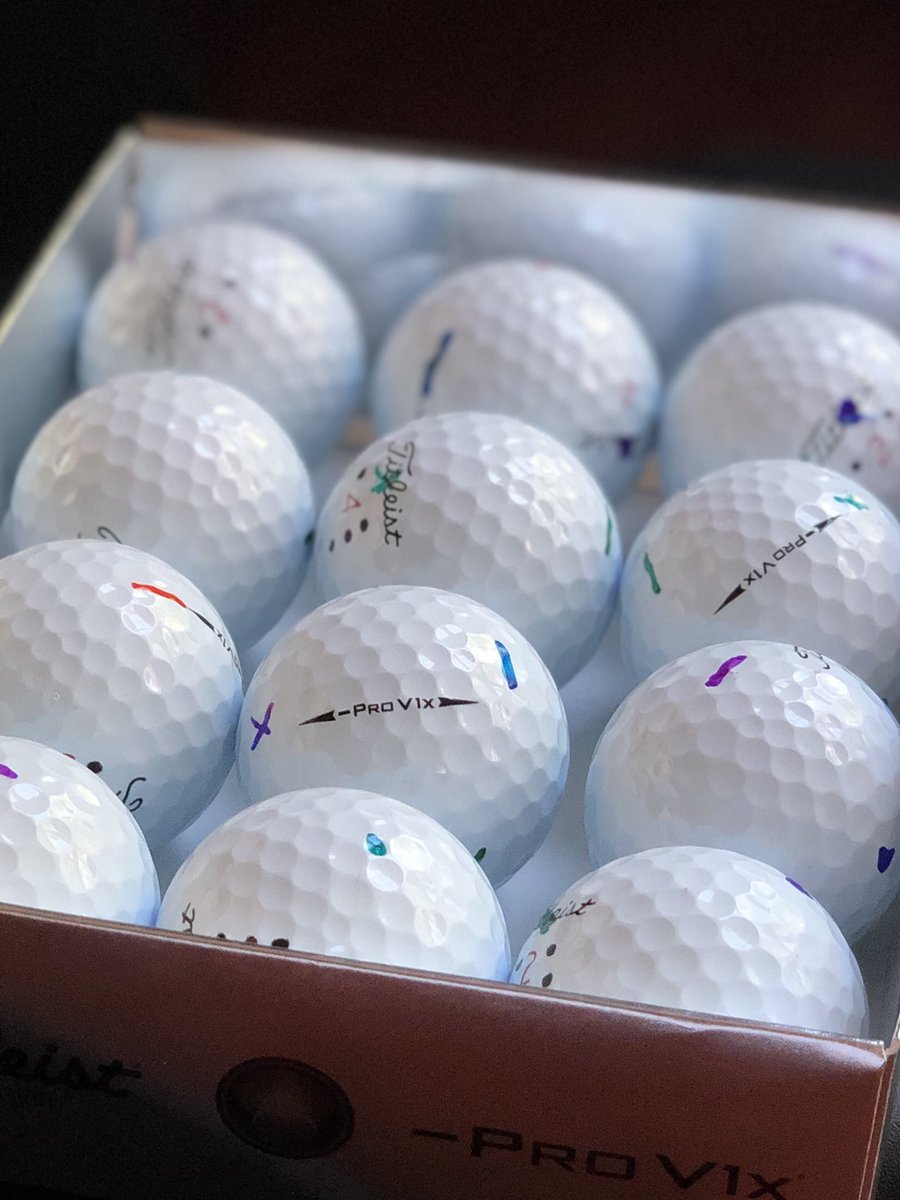 GolfSpyT's tweet photo. Just a single dozen today. All marked up and ready to go. Particularly interested to see how this one shakes out.
#LeftDash #BallLab https://t.co/T8bTYD5T4R