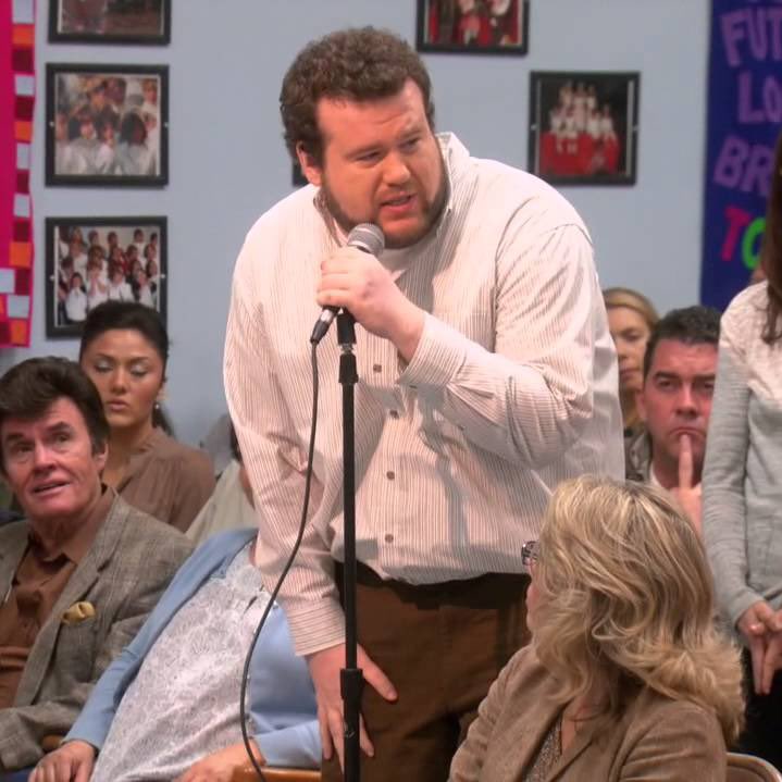 Bjoern LerpissWhen Tahani takes a look at the points total leaderboard we see that Bjoern Lerpiss is in 3rd place, he appeared in 5 episodes of parks and recreation to voice his dedication to Paunch Burger.