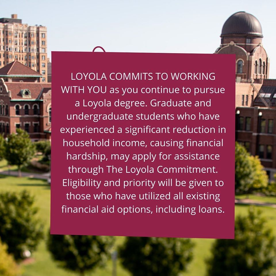 Loyola_Alumni's tweet photo. Student organizations across campus have helped share the word about the Loyola Commitment and the impact it will have on all students. Learn more at https://t.co/Qc5ViYLfrk 

#CalledTogether #LoyolaCommitment https://t.co/jWe6hzuZQy