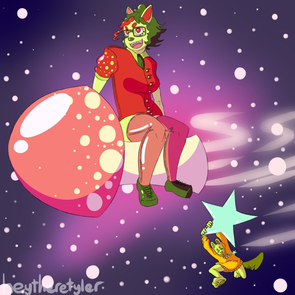 some cool furballs chillin in space - for  @luvvbuggie