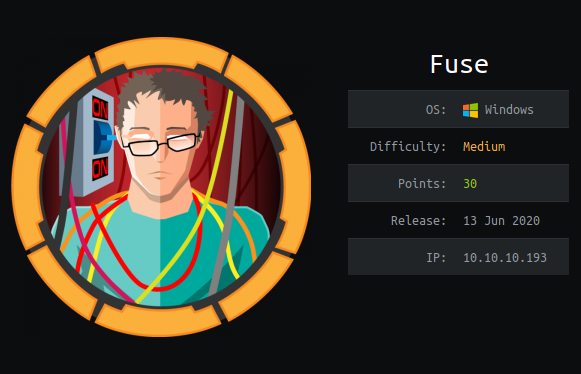 0xGreen3's tweet photo. Fuse from @hackthebox_eu rooted! Fun box! Really enjoyed and learned something new as well!! #ThankYou #InfosecMalang #Malang #hackingwalkthroughs #hacking #hackthebox #RedTeam #hackingisfun #infosec #Hacker #hackers Thank you @egre55 https://t.co/okdV1sukzA